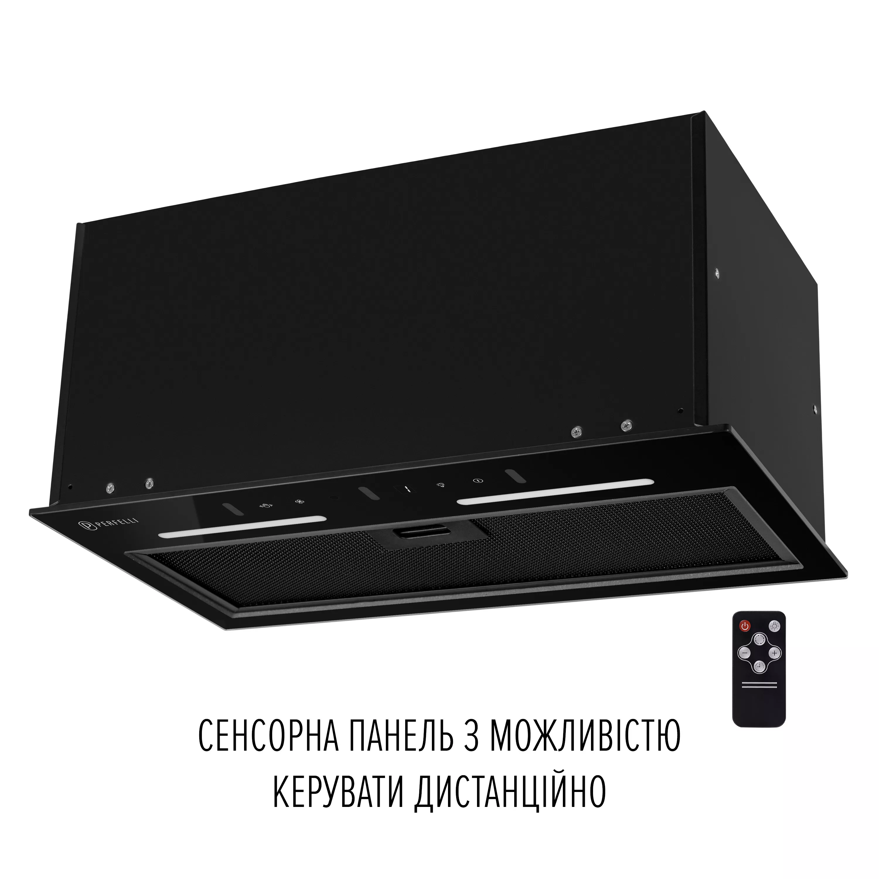➤Купити витяжку повновбудовану PERFELLI VIOLA 5QWRB NERO SILENZIO